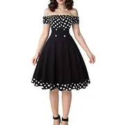 1950s Vintage Inspired Dress Women's Daily Wear Date Party Evening Adults' Spring Summer