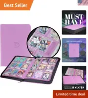 TopLoader Binder | Holds 200+ Toploaders Hard Cases | 9 Pocket Trading Cards ...