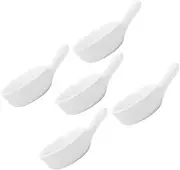 [Beatifufu] 5Pcs Ceramic Dipping Bowls Decorative Sauce Dishes for Ketchup Mustard and Soy Sauce Handheld Kitchen Storage Plates for Side Dishes and Appetizers