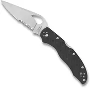 Byrd Harrier 2 Folding Knife with 3.39" Stainless Steel Blade and High Performance Black G-10 Handle - CombinationEdge - BY01GPS2