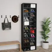 Shoe Cabinet Rack 22 Compartments Chipboard Footwear Storage Shelf Organizer