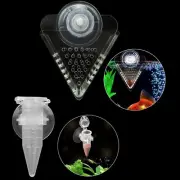 Aquarium Cone Red Worm Feeder Acrylic V-Shape Automatic Fish Feeder Brine Shr...