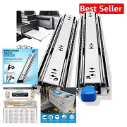 Side Mount Ball Bearing Drawer Slides with Lock - 30 Inch, 205 lb Weight Limit