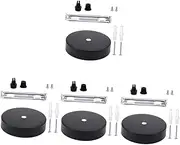 jojofuny 4 Sets Pendant Canopy Kit Canopy Plate Cover for DIY Lighting Fixtures Easy Install