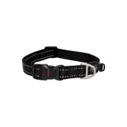 Rogz Black Large 20mm Wide x 34cm to 56cm Classic Utility Collar for Dogs & Puppies
