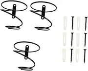 3pcs Wall Mounted Wine Rack Metal Wine Rack Iron Wine Holder Hanger Wine Glass Under Cabinet Wine Rack Metal Clothing Rack Iron Wine Bottle Stand Decorate Individual Simple