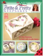 One Stroke Petite & Pretty Keepsakes Decorative Painting Book Donna Dewberry