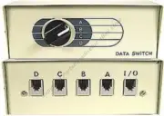 RJ11/12 Phone switch box 4way Telephone 6P6C $SHIP DISC