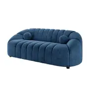 Trina 3 Seater Velvet Sofa with Ball Pillows
