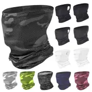 Motorcycle Cycling Biker Neck Gaiter Tube Scarf Ear Loop Balaclava Face Mask