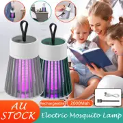 1/2PCS Electric Mosquito Killer Lamp Catcher Fly Bug Zapper Trap LED UV Mozzie