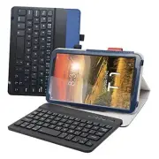 Detachable Keyboard Standing PU Leather Cover Case for 8" Sunshine T1 Blue