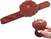 Wrist Pin Holder – Wearable Pumpkin Pincushion with Elastic Band | Sewing Needle Cushion for Crafts, Quilting, Tailoring Stable Wear Comfortable Wristband Pin Cushion for Home Sewing Projects