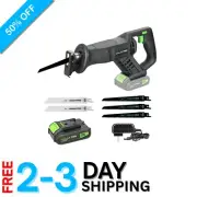 Compact & Powerful 20V Reciprocating Saw with Soft Grip Handle for User Comfort
