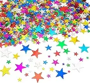 LEEFONE 10mm/ 13mm/ 20mm/ 30mm Star Sequins and Spangles Craft Supplies for DIY, Creative Color Beads Sequins Greeting Card Decoration Gold Foil Iron Slices for Wedding Christmas Clothes Jewelry