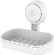 LEVERLOC Soap Dish Holder For Shower Suction Cup Wall Mounted Self Draining NO-D