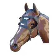 Custom-Made Soft Leather Blinkers with Eye Cups for Galloping Horses