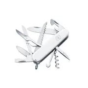 VICTORINOX HUNTSMAN WHITE - SWISS ARMY POCKET KNIFE 91 MM - 15 TOOLS