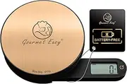 Dynamo Food Scale for Kitchen, Battery-Free Technology Kitchen Scale, Food Weight Scale, Weight in Grams & Ounces, Multifunctional Scale for Cooking, Baking & Meal Prep, Round, Gourmet Easy
