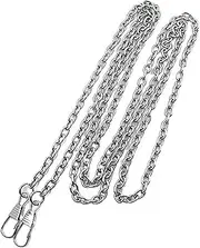 Purse Strap 40/60/100/120 cm silver metal bag chain buckle women's shoulder strap bag replacement crossbody bag chain bag accessories Straps