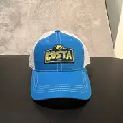 Costa Del Mar Hat Men's One Size Adjustable Blue Trucker Snapback Cap