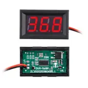 1× DC 5-120V Blue LED 3Digital Display Voltage Meter Voltmeter Panel Motorcycle