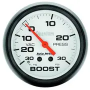 Autometer Phantom Boost/Vacuum Gauge Mechanical - 10 Feet, 30 inHg/30 PSI, 2 5/8 Inch, AU5803