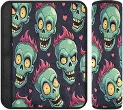 Red Hair Zombie Soft Seatbelt Cushion, Padded with Cotton, Stroller Handle Cover, Seatbelt Covers for Kids
