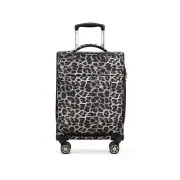 Tosca So-Lite 3.0 20" Cabin Trolley Suitcase Luggage Holiday/Travel - Leopard