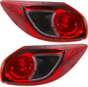 Driver and Passenger Side, Outer Tail Light For Mazda CX-5 2013-2016 CAPA (for: Mazda)