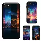 cyberpunk Panama city Anti scratch Cover For iPhone XS 11 12 13 14 15 16 Pro Max