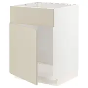 METOD base cabinet f sink w door/front