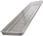 Kegerator Drip Tray, Stainless Steel Countertop Tray Keg Drip Tray, Removable Receiving Tray Beer Tower Drip Pan Beverabar Drip Tray