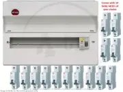 Wylex NMRS1406L Amendment 3 Metal 14 way Consumer Unit 80A 30mA RCD C/W 14 MCBs