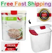 New Progressive Prepworks Flour Keeper, 3.8-Quart Plastic Food Storage Container