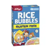 Kelloggs Rice Bubbles Breakfast Cereal Gluten Free GF 315g