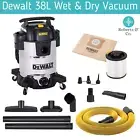 Dewalt 38L Wet & Dry Vacuum Wet Vac Stainless Steel Workshop Vacuum