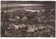 Nightfall : Emil Ganso : 1937 : Archival Quality Art Print