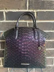 NWT BRAHMIN LARGE DUXBURY Passion Purple Excelsior SATCHEL