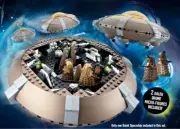 NEW Dr Who Character Building Doctor Who Dalek Spaceship Set + 2 Mini Figures