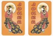 Mah Jongg Jong Mahjong 10 Joker Stickers Geisha - Set #868b ** Free Shipping **