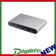 Aten Sharing Switch Gen2 2x4 USB-C, 2x PC, 4x USB 3.2 Gen2 Ports (1x USB-C), Pow