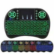 Mini Wireless 2.4G Back Light Touchpad Keyboard Black Keyboards & Keypads