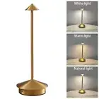 LED Desk Table Lamp Bedside Cordless Night Light USB Rechargeable Touch Dimmable