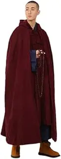 [ZanYing] Buddhist Meditation Hooded Cloak Fleece Wool Winter Coat Unisex