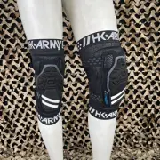 NEW HK Army Crash CTX Paintball Knee Pads - Black/Black - Medium