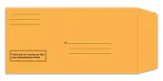 PRINTED LICENSE PLATE ENVELOPES SELF SEALING PRESS & SEAL 100 PER BOX