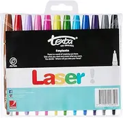 TEXTA 48911 LASER COLOURING MARKER, ASSTD PK12