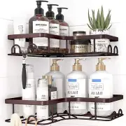 Corner Shower Caddy - 2 Pack, Adhesive Shower Organizers, Rustproof Stainless