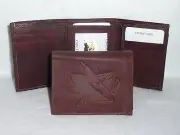 SAN JOSE SHARKS Leather TriFold Wallet NEW dkb z
